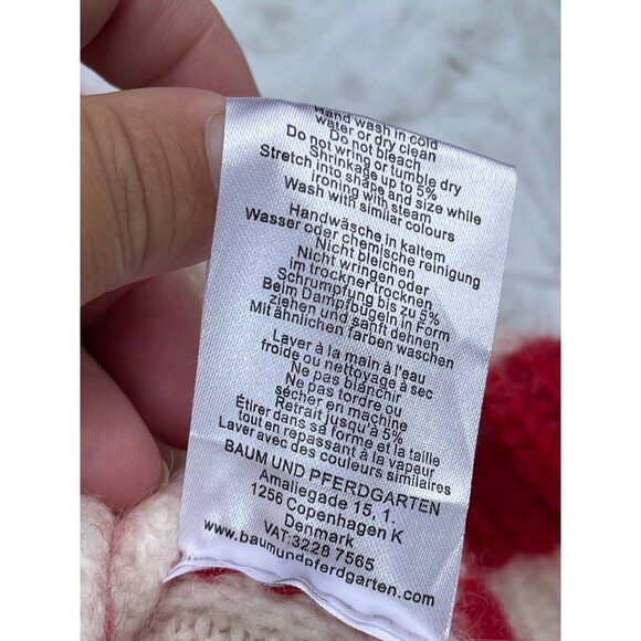 BAUM UND PFERDGARTEN Chikita Striped Wool-alpaca Blend Turtleneck Sweater small - Picture 8 of 11